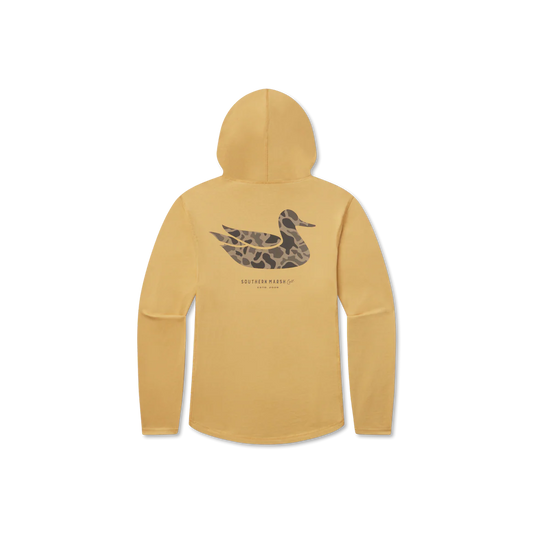 Hoodie Tee - Khaki Gold
