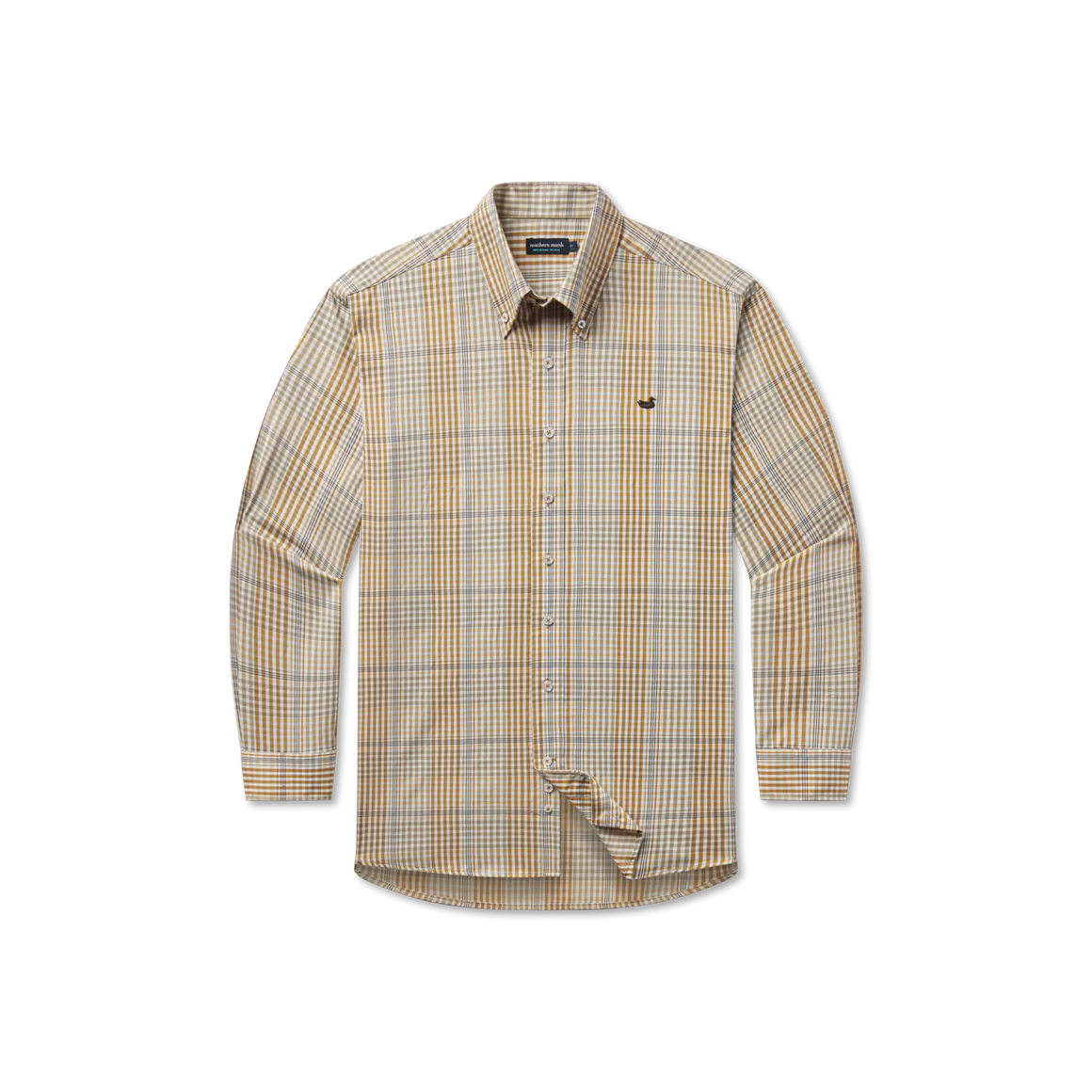 Edgefield Dress Shirt - Khaki Dark Olive