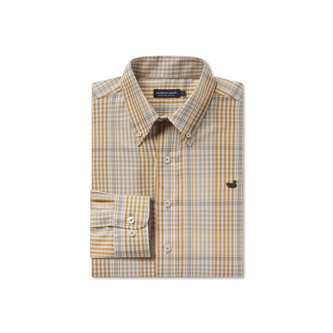 Edgefield Dress Shirt - Khaki Dark Olive