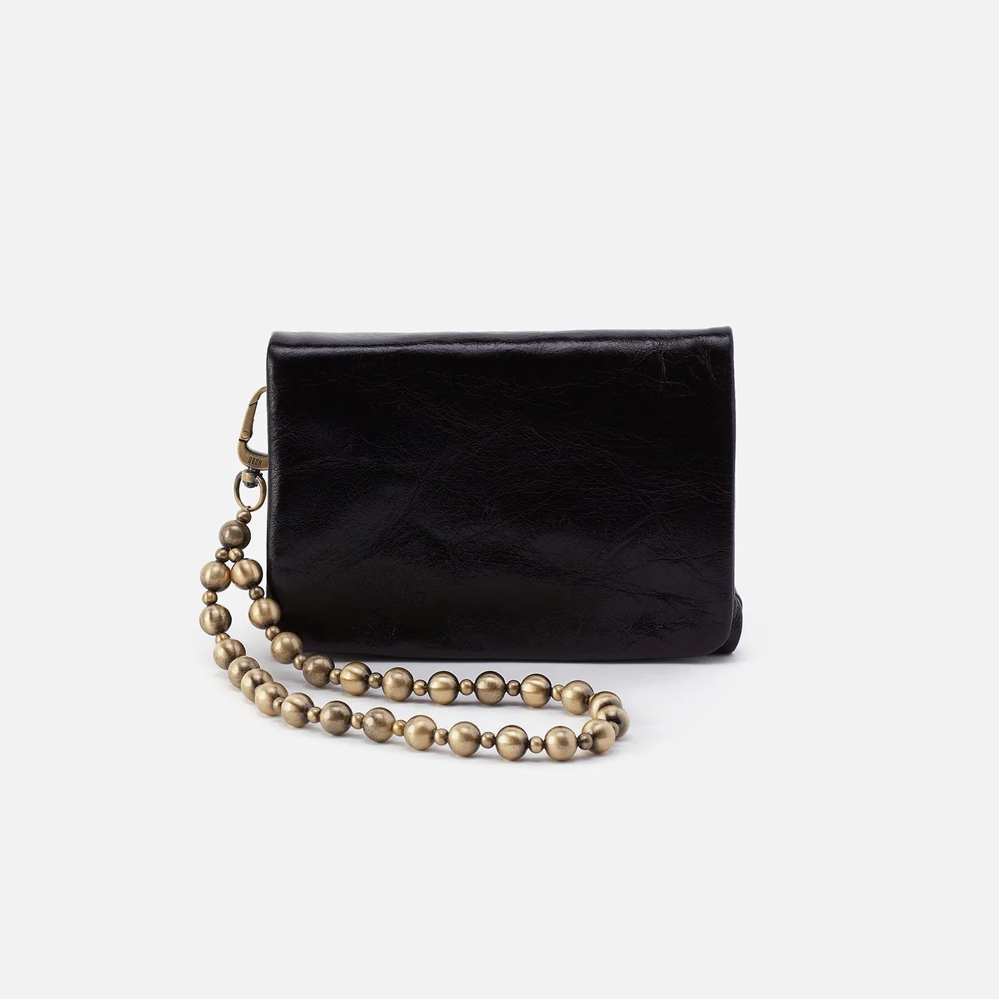 black ross beaded wristlet