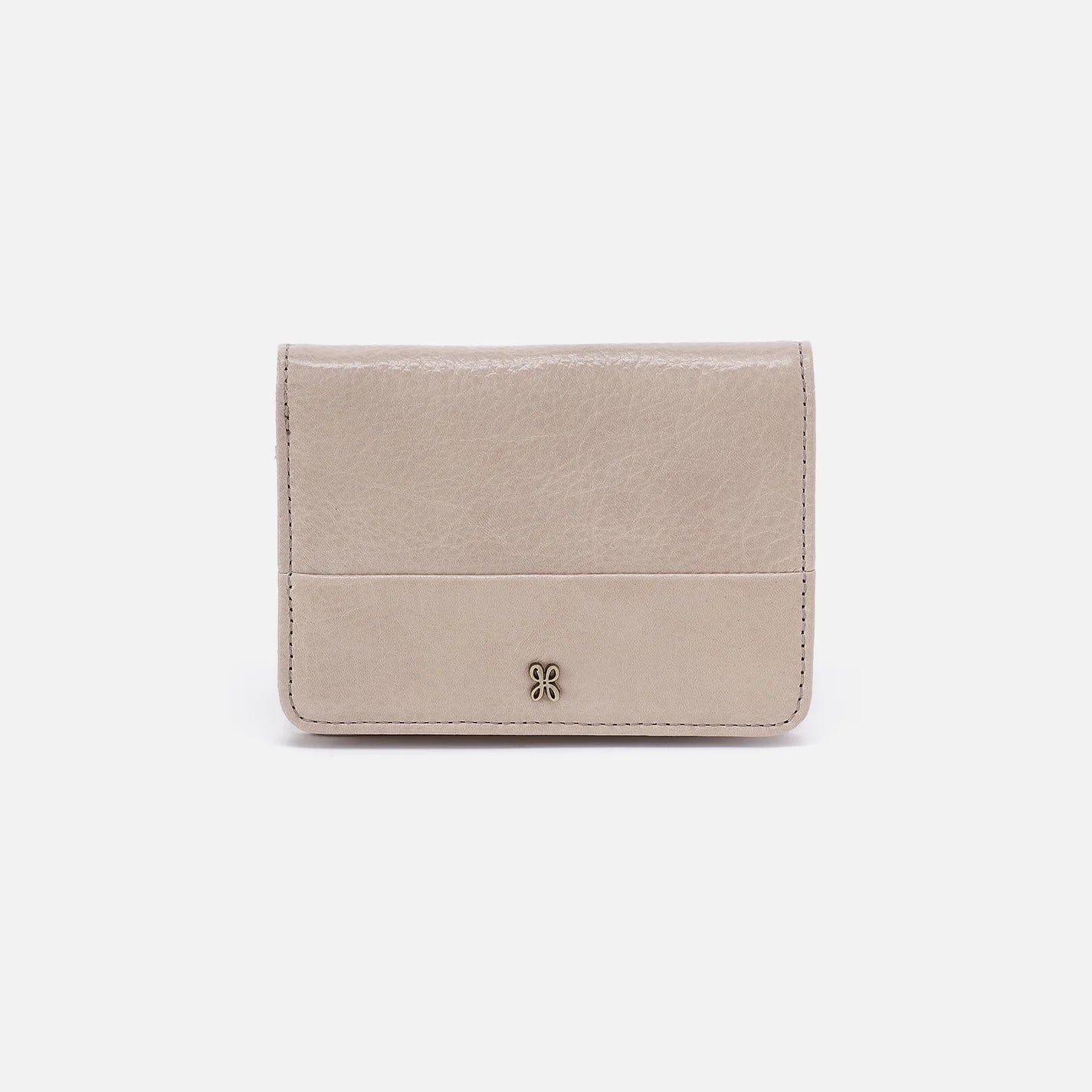 Jill Bifold Wallet in Stone Gloss