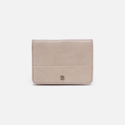 Jill Bifold Wallet in Stone Gloss