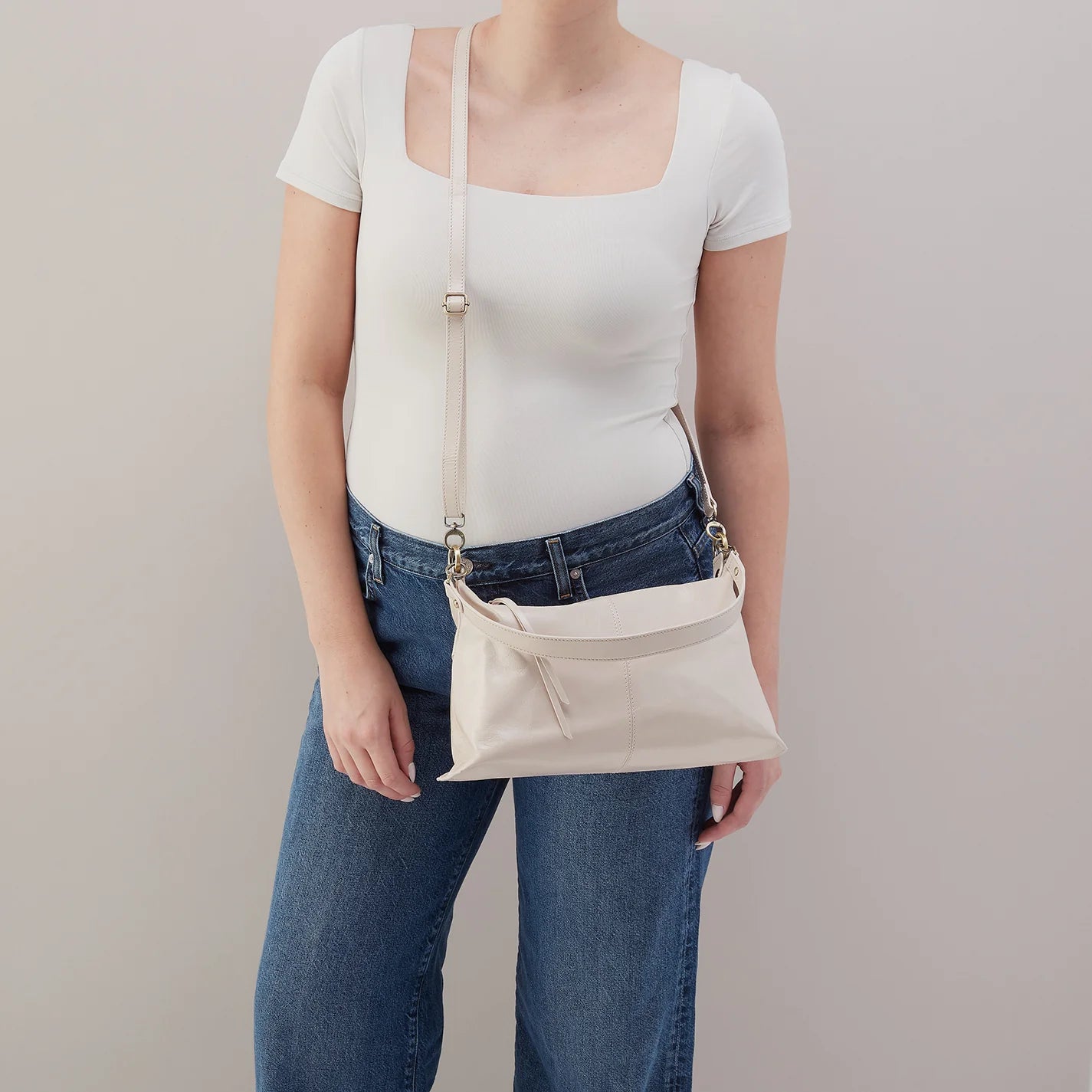 Avon Shoulder Bag - Pale Flax