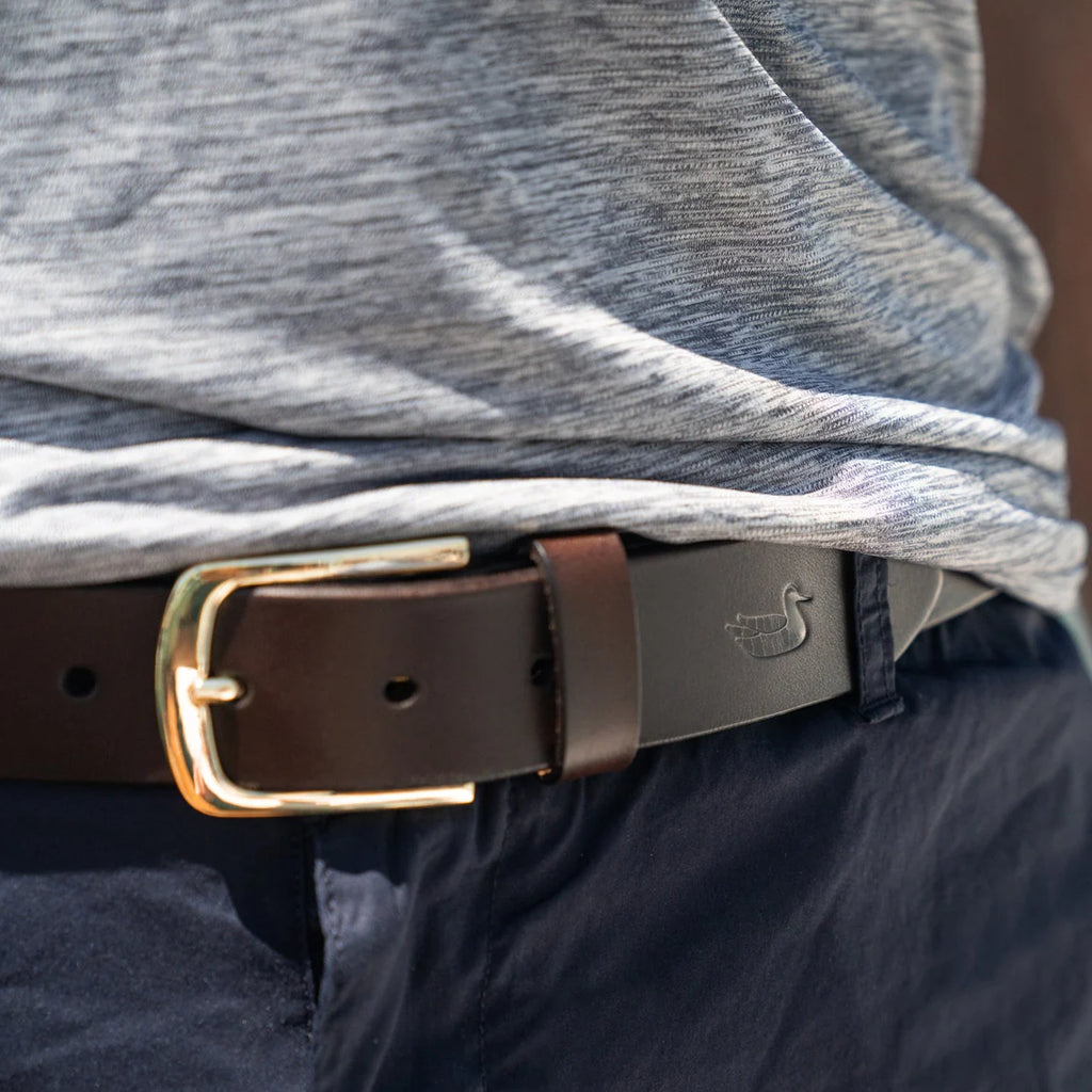 Dark Brown Stamped Belt
