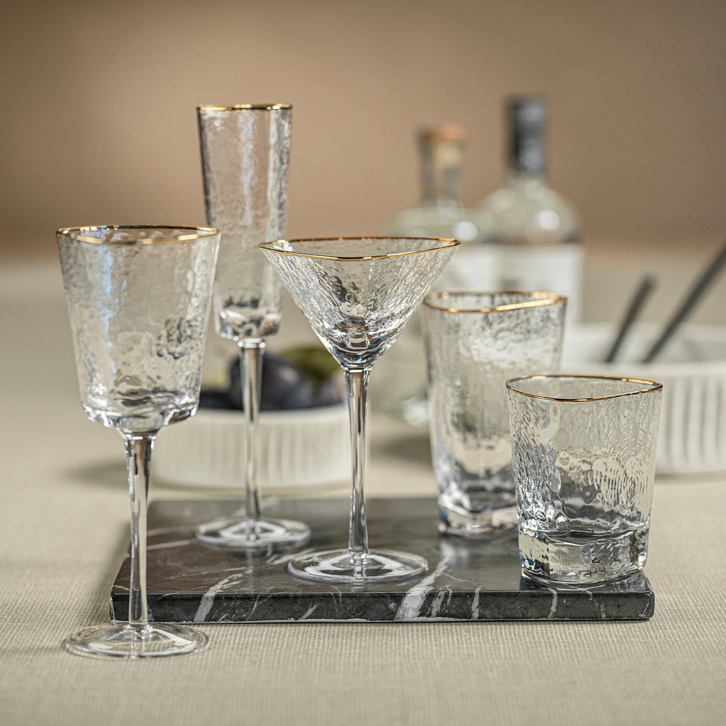 triangular highball glass
