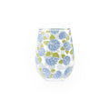 Stemless Wine Glass | Hydrangea