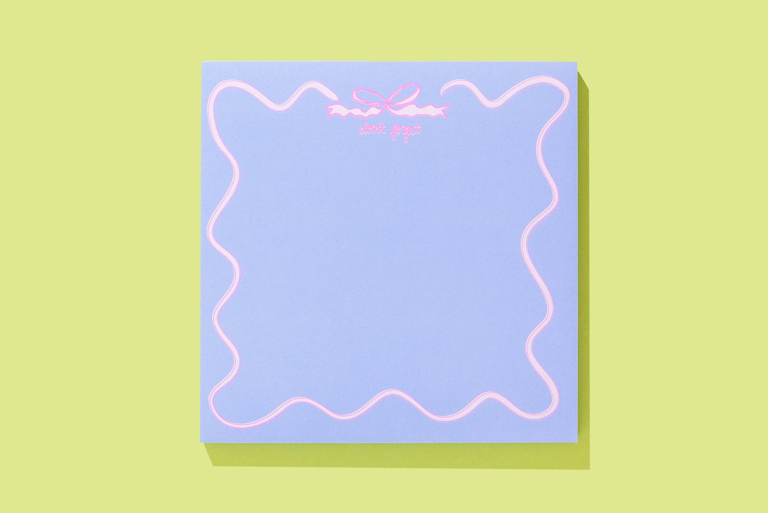 Square Notepad - "Don't Forget" - 100 Sheets