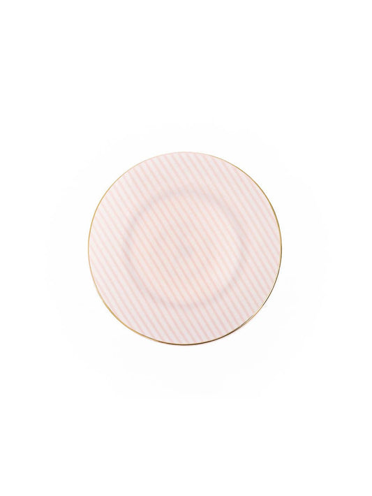 Appetizer Plate | Pink Stripe