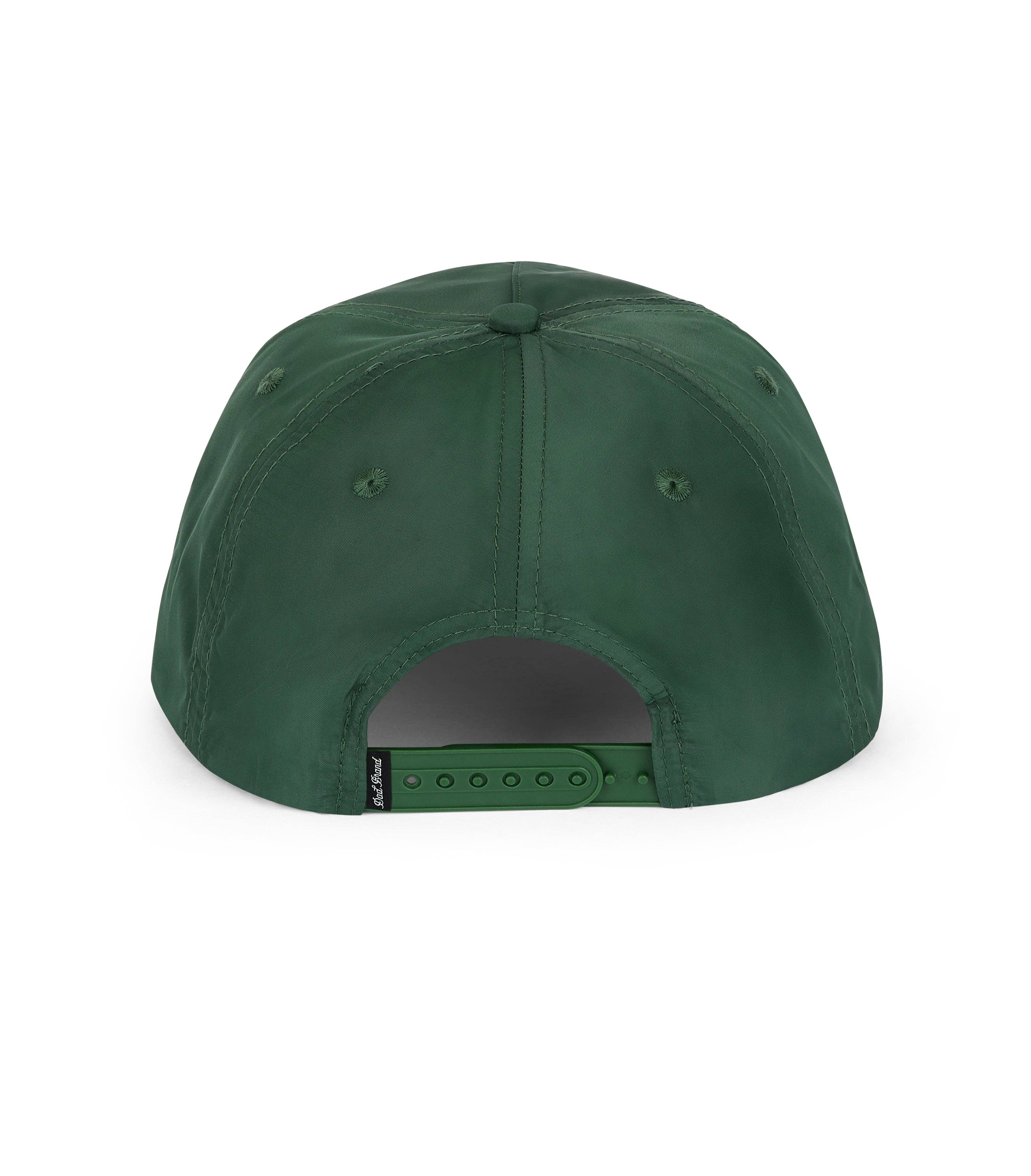 Dad 3D Puff Rope Hat - Green 5-Panel Snapback
