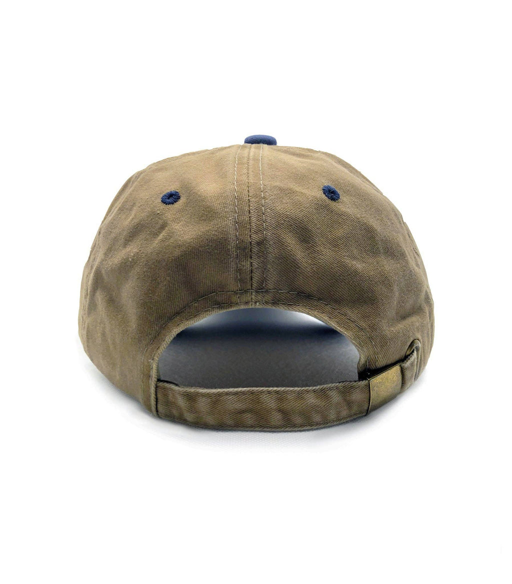 Dad Embroidered Dad Hat - Two-Tone Tan Cotton