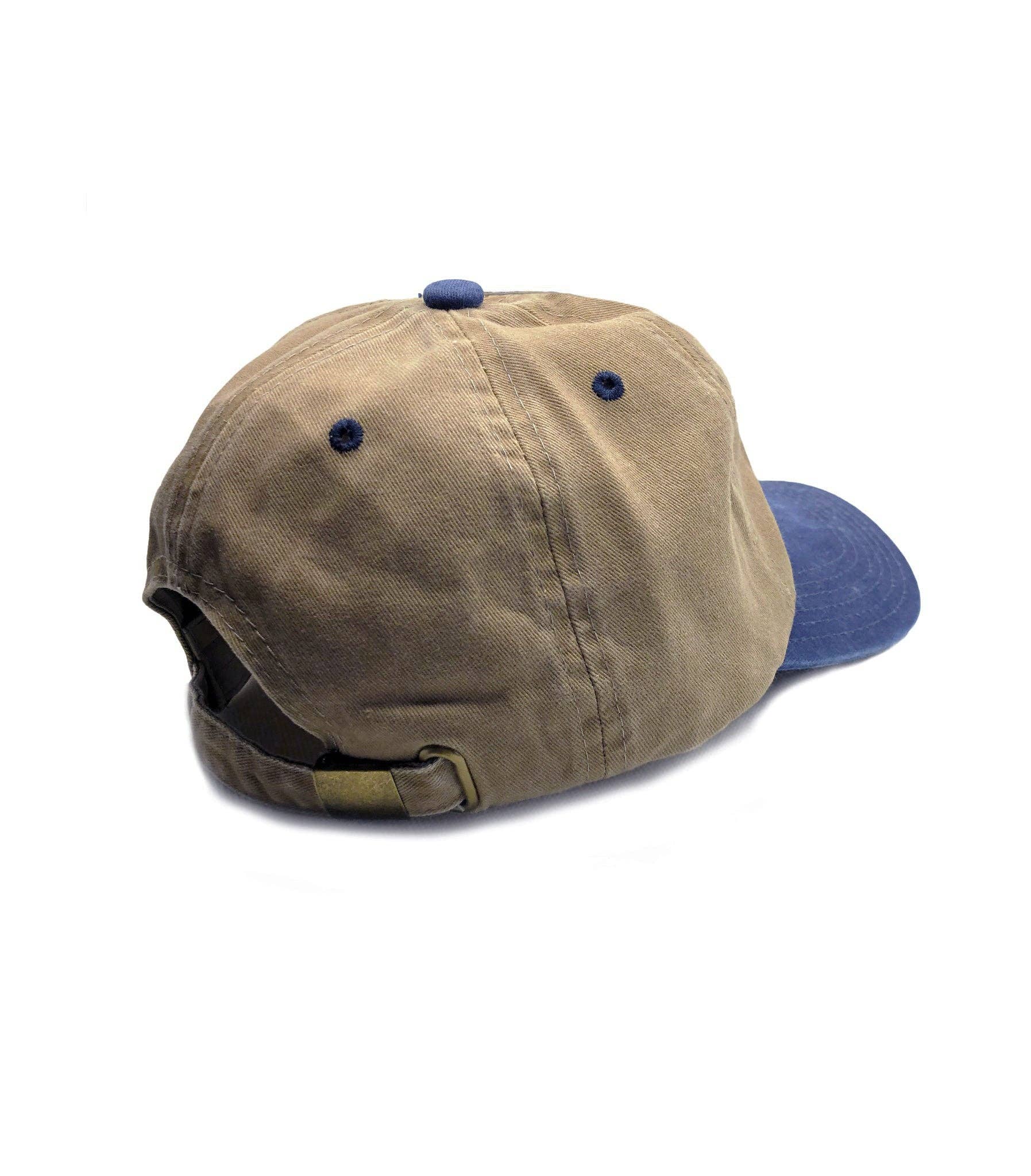 Dad Embroidered Dad Hat - Two-Tone Tan Cotton
