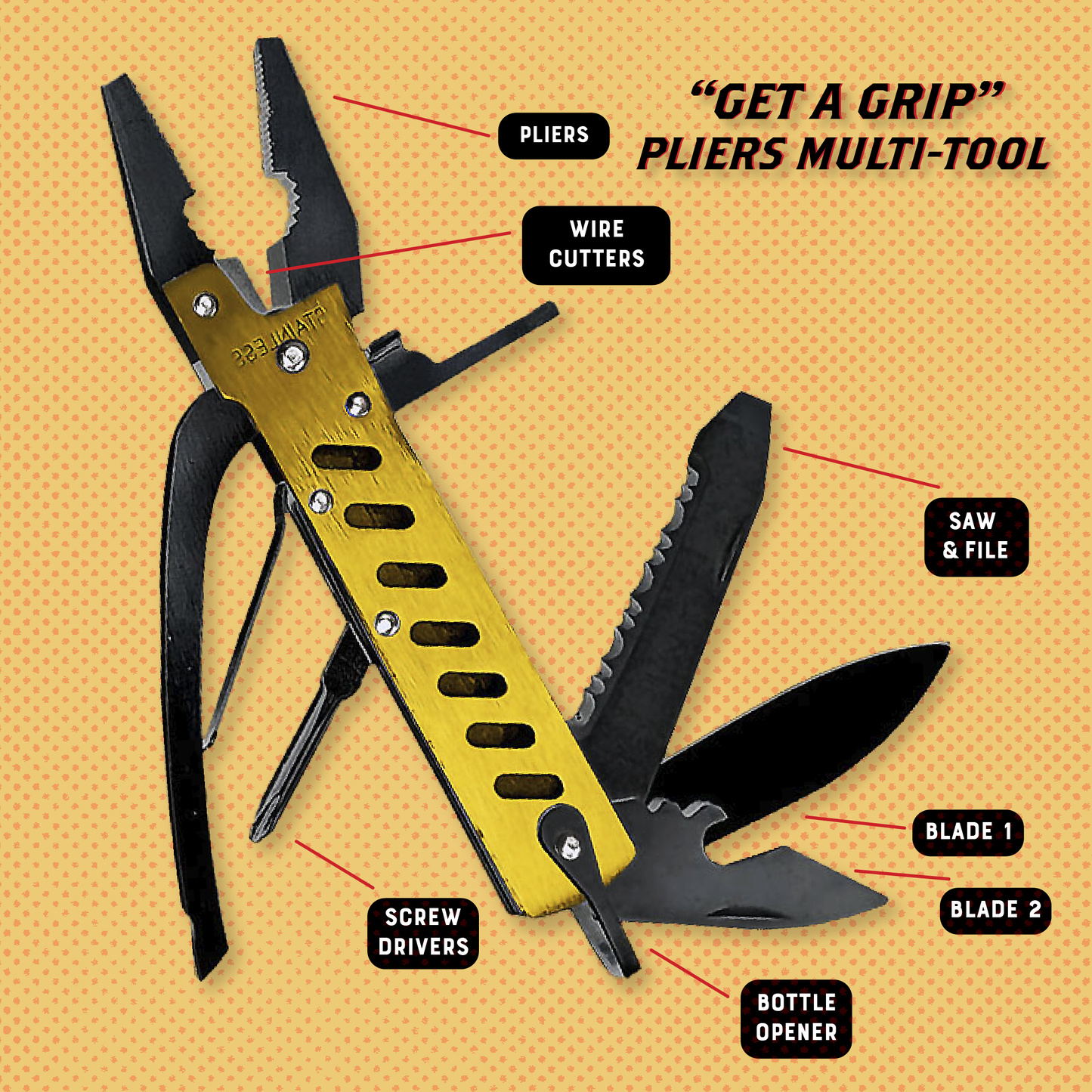 "Get-a-Grip" Pliers Multi-tool (12 pk.)