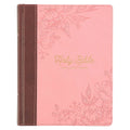 KJV Note-taking Bible Faux Leather HC, Brown/Pink
