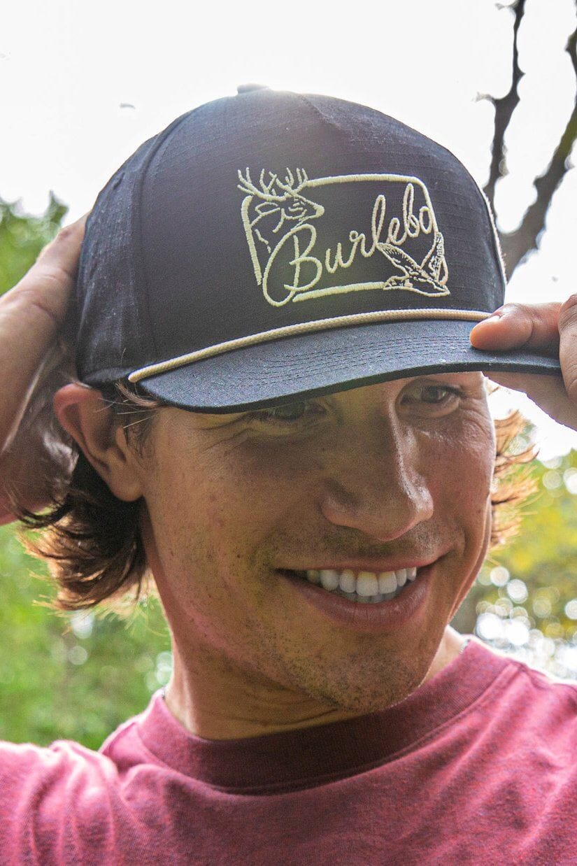 burlebo black patch cap