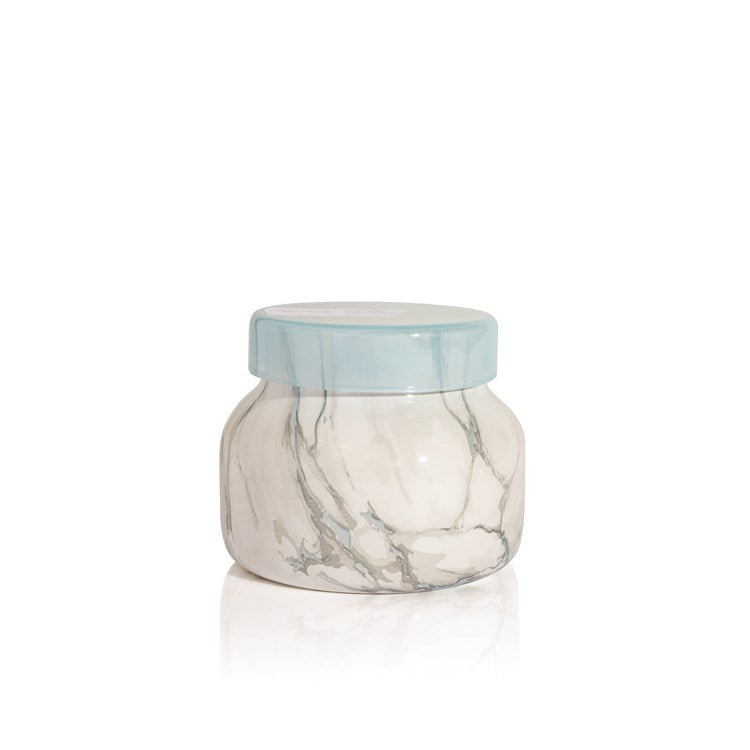 BLUE JEAN MODERN MARBLE PETITE JARS, 8 OZ