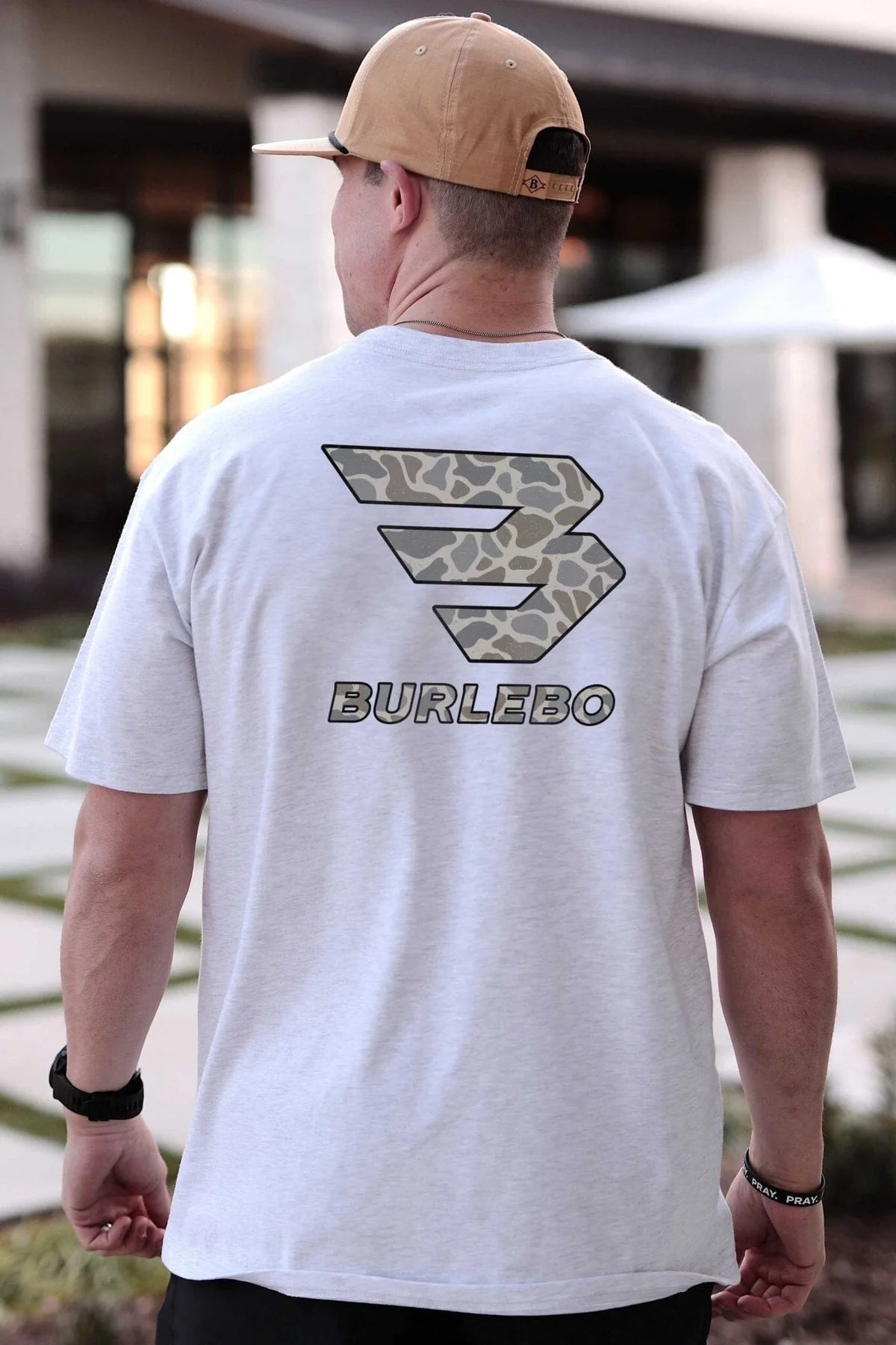 classic deer camo logo tee