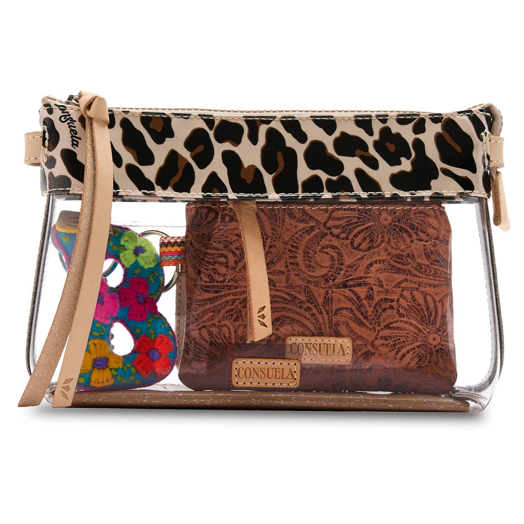 Midtown Crossbody, Clear Mona