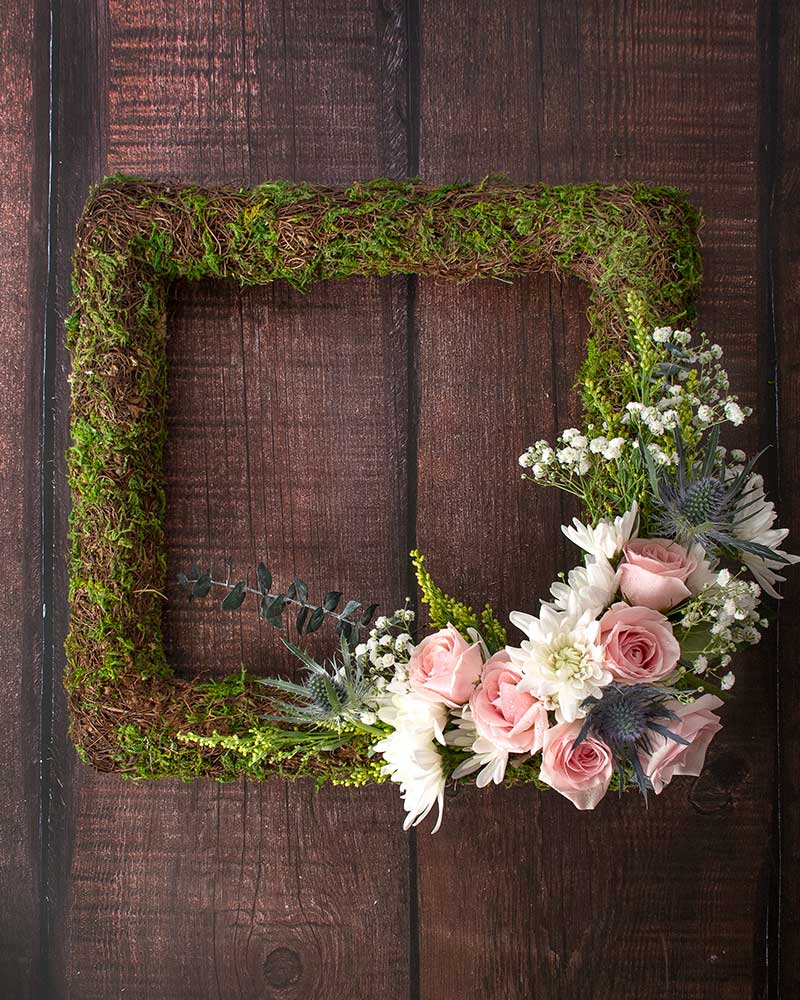 Woodland Wicker Wreath, Square 18in