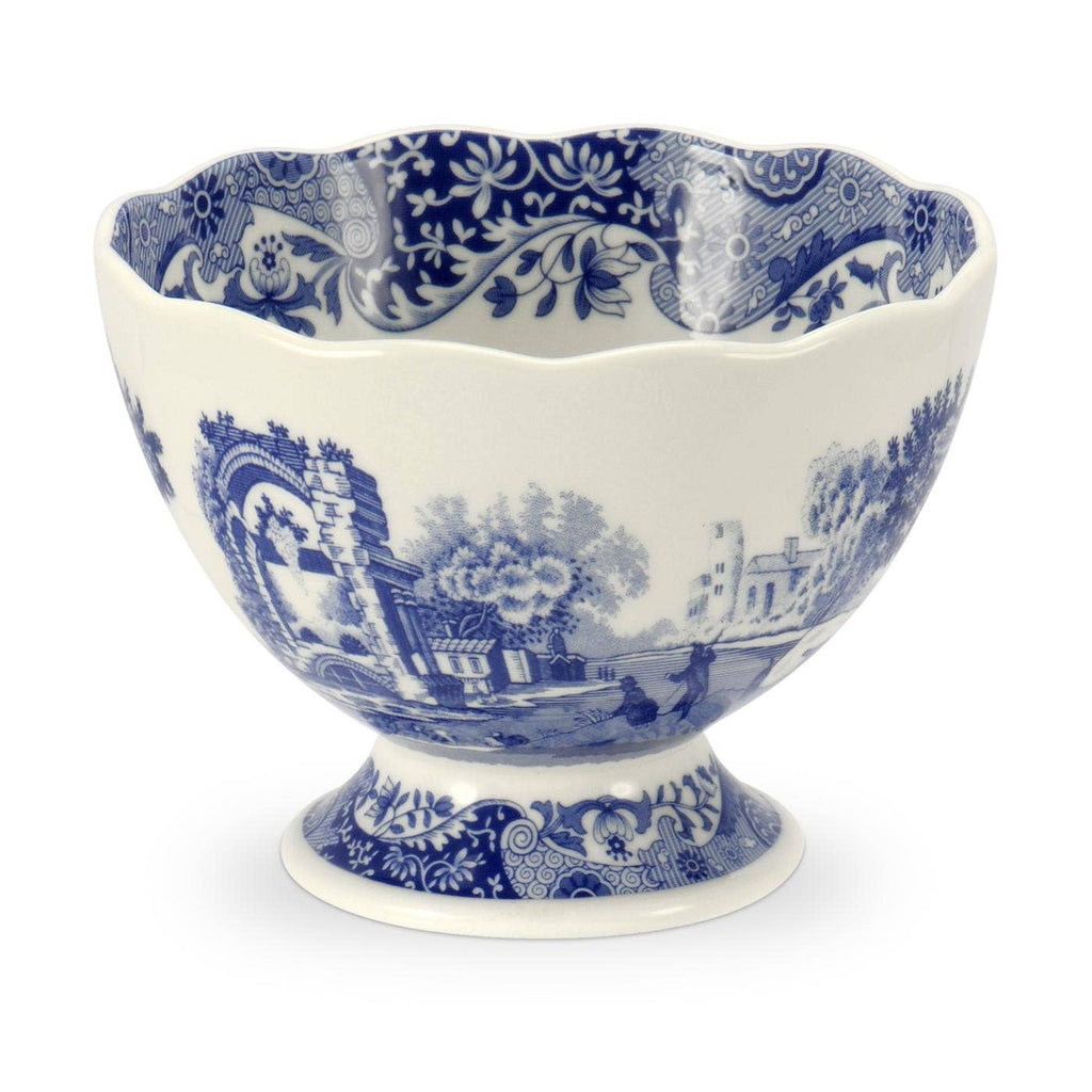 Spode Blue Italian Footed Bowl