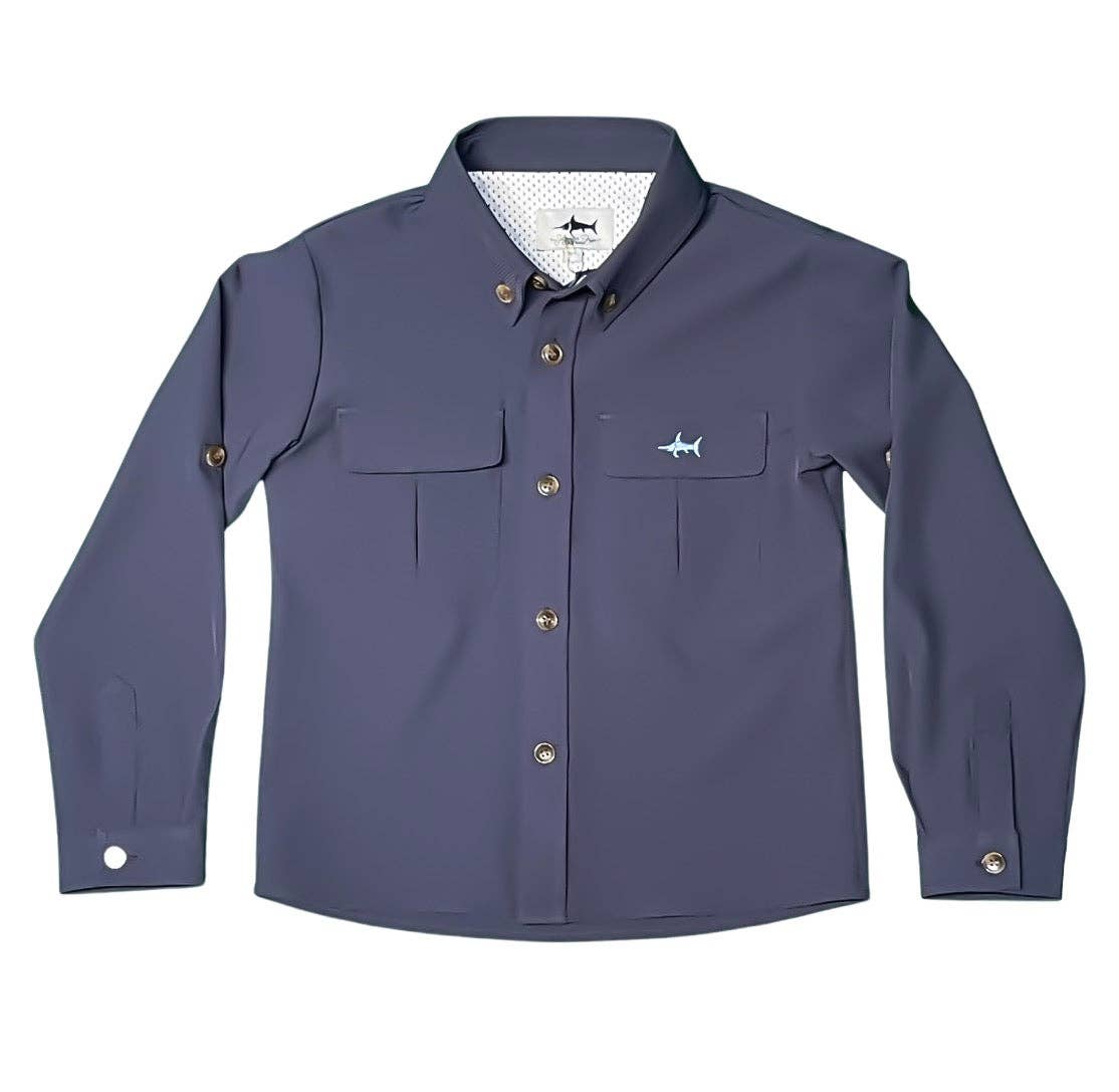 Flagler Fishing Shirt Navy