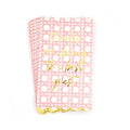 Pink Cane Paper Guest Towel Packs