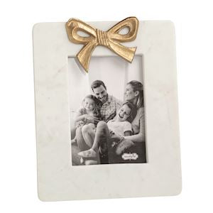 Gold Bow Marble Frames