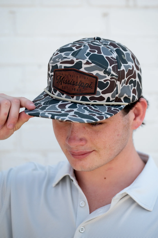 Ole Miss Camo Patch Cap
