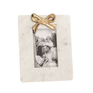 Gold Bow Marble Frames