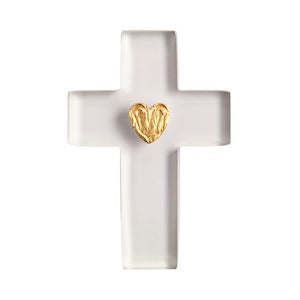 Gold Heart Cross