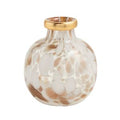 Small White and Tortoise Vase