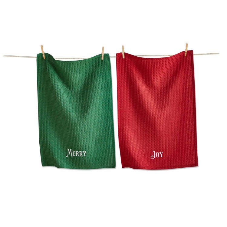 merry and joy towel set