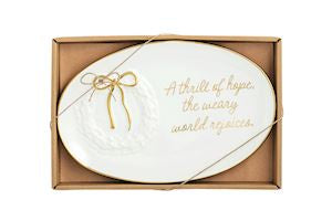 World Rejoices Gold Edge Plate