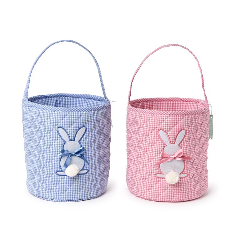 Hoppy Easter Quilted Bucket Tote
