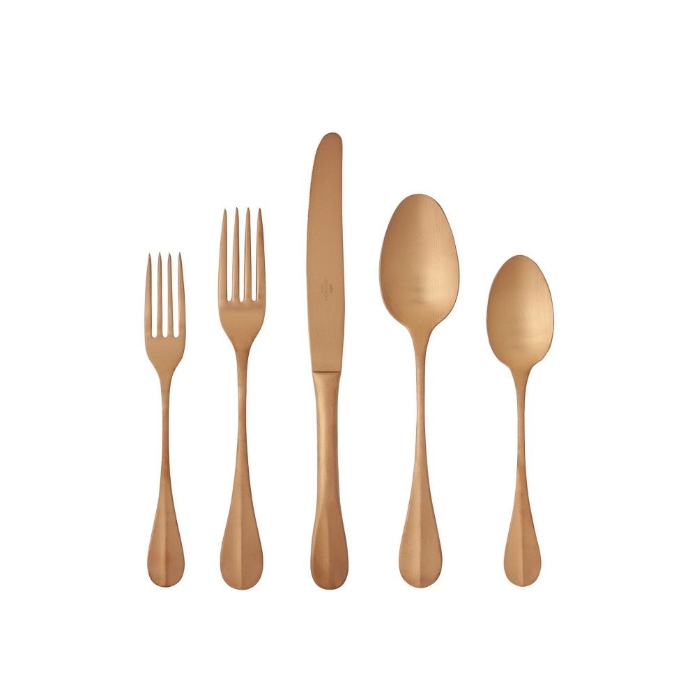 Nau Flatware 5 Piece - Brushed Copper