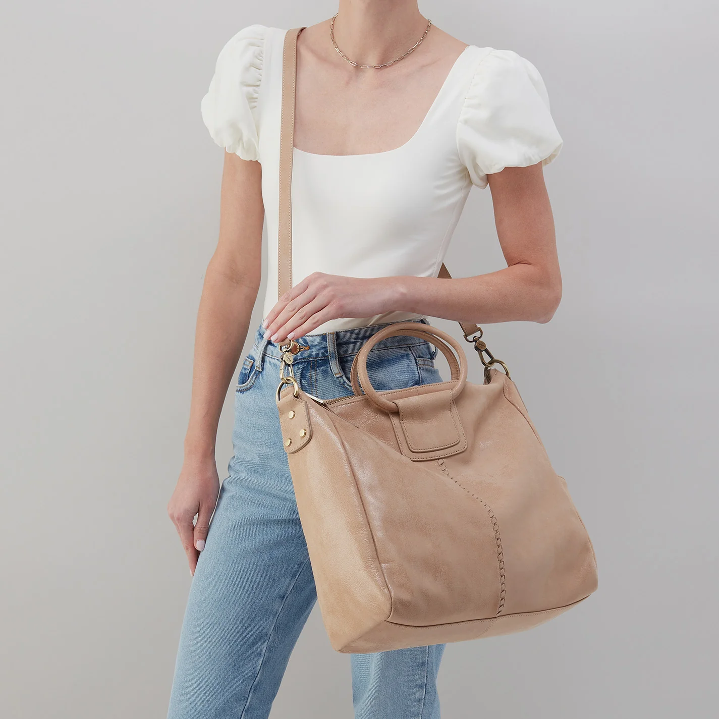 Shelia Large Tote - Irish Creme