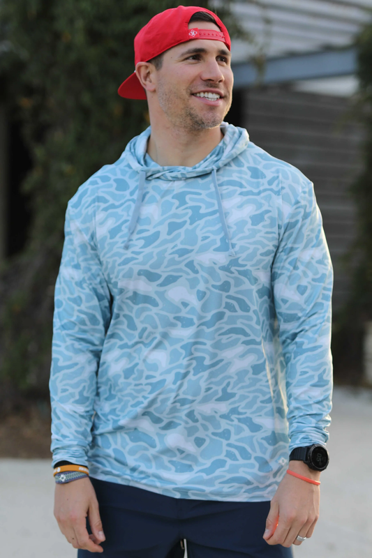 seaside camo performance hoodie