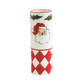 Santa Painted Stem Vase