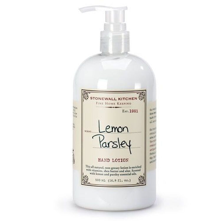 lemon parsley hand lotion