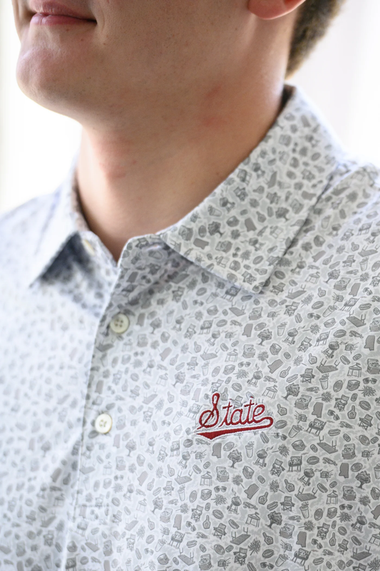 State Campus Script Polo