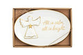 All is Calm Gold Edge Plate