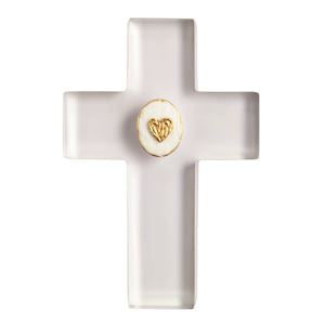 Intaglio Heart Cross