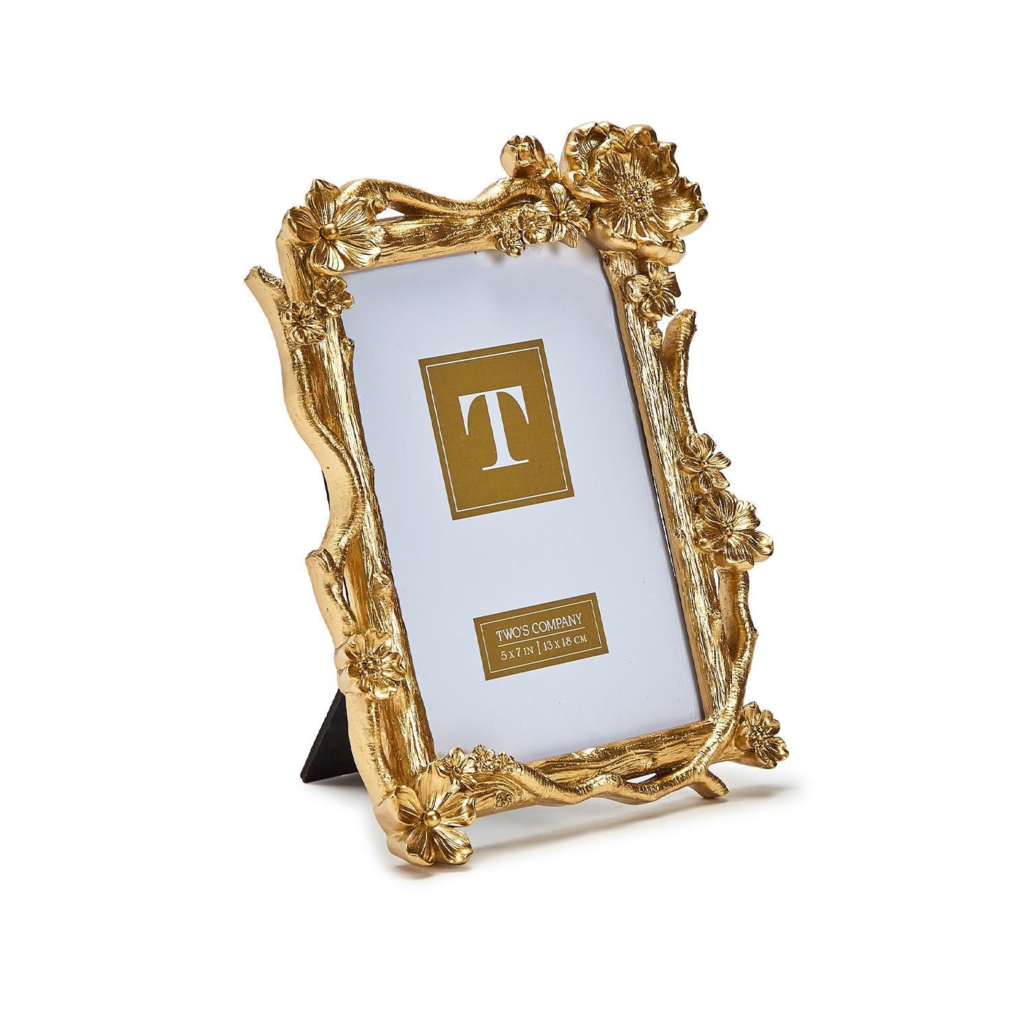 Gold Floral Frame