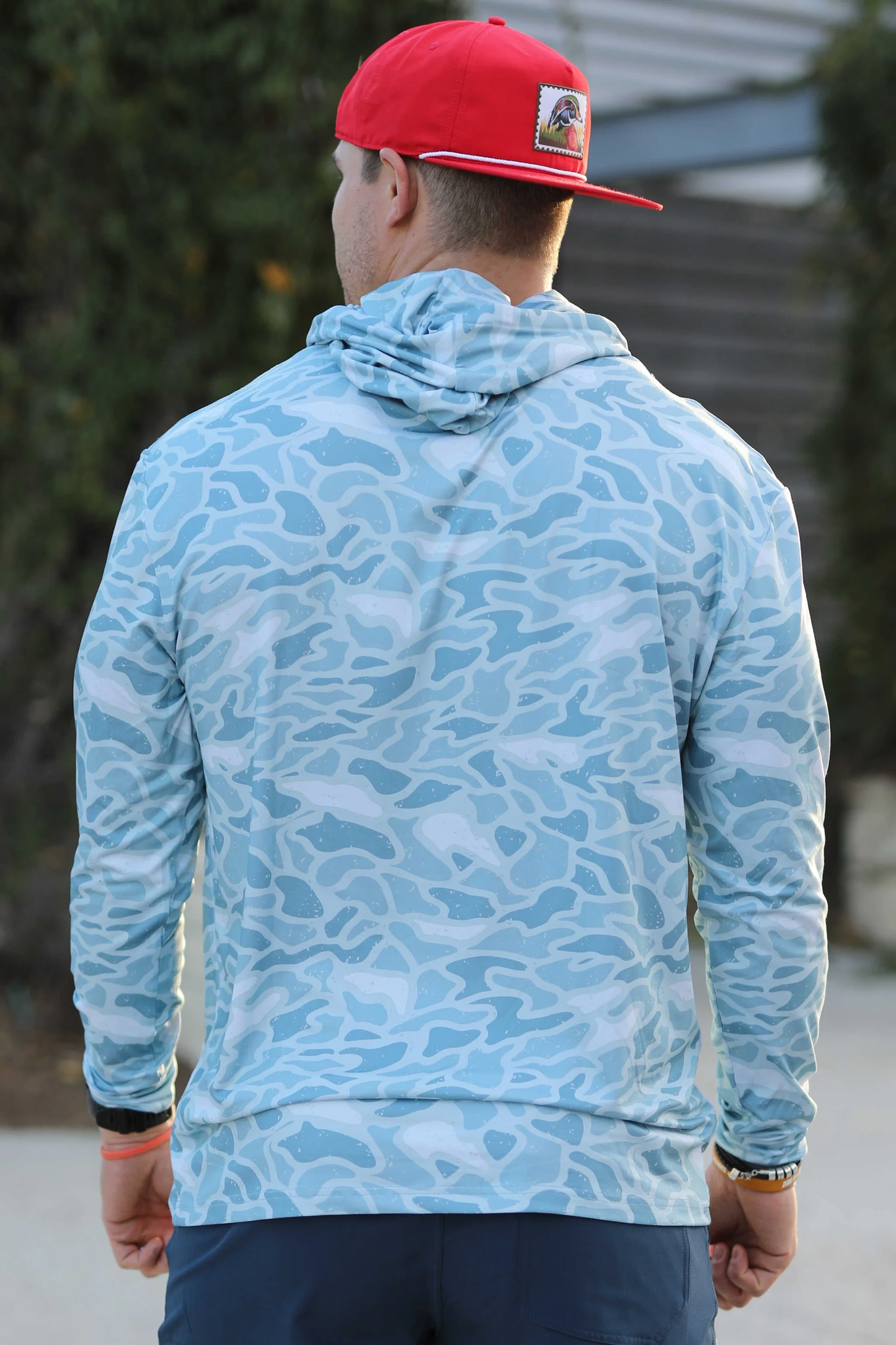 seaside camo performance hoodie