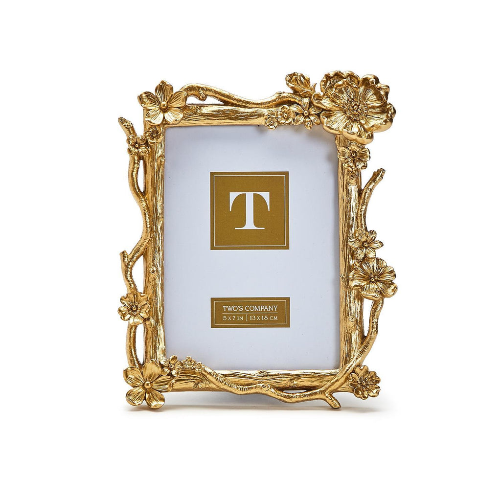 Gold Floral Frame