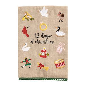 12 Days Tea Towel