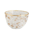 White and Gold Tortoise Dip Bowl