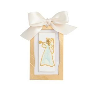 Angel Gold Painted Ornament