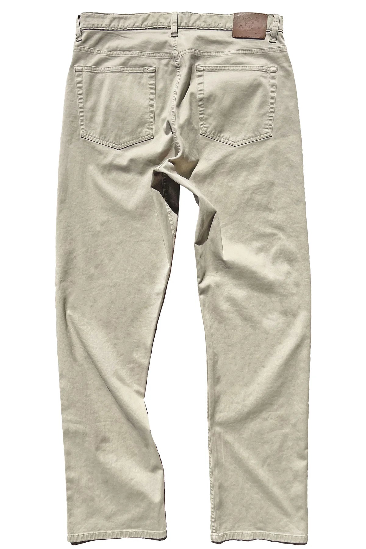 khaki twill five pocket pant