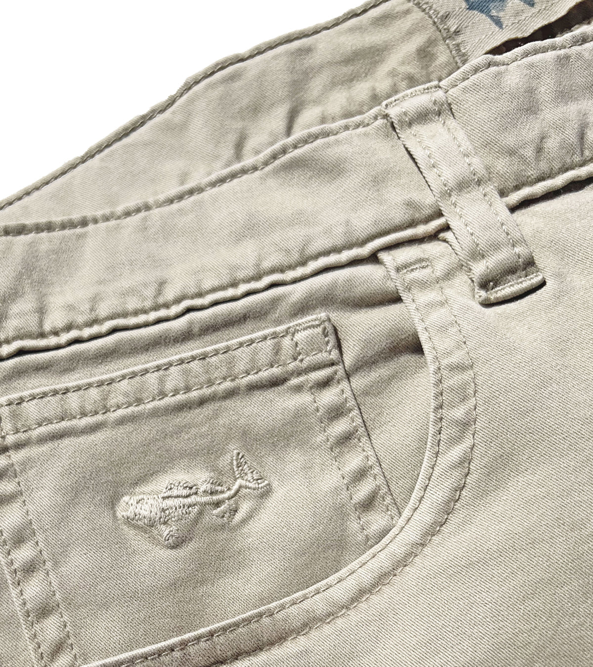khaki twill five pocket pant
