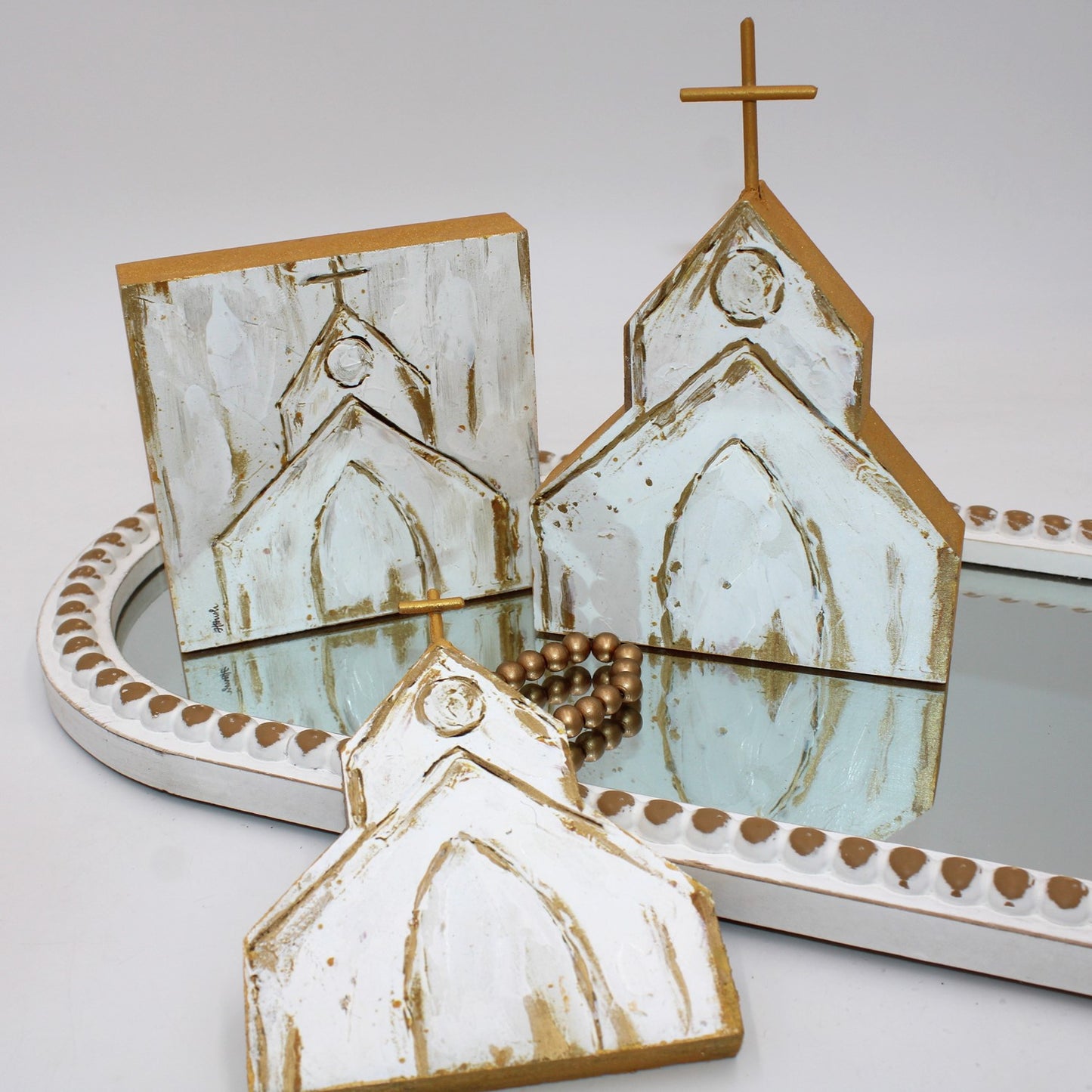 handprinted church
